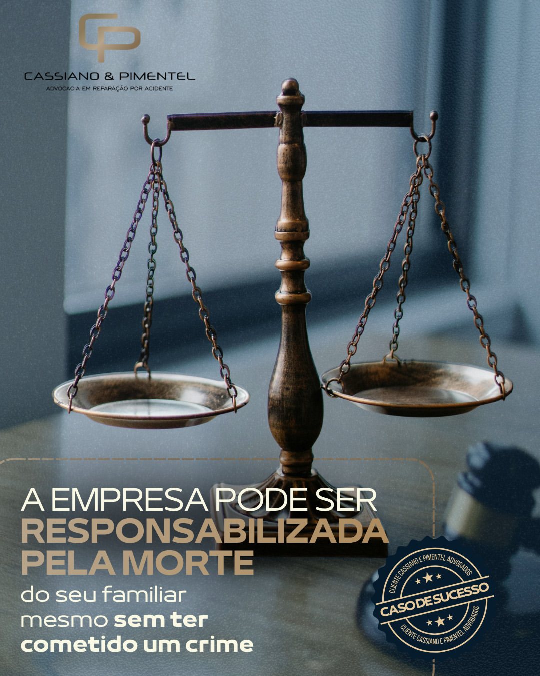 A empresa pode ser responsabilizada pela morte do familiar · Cassiano e Pimentel